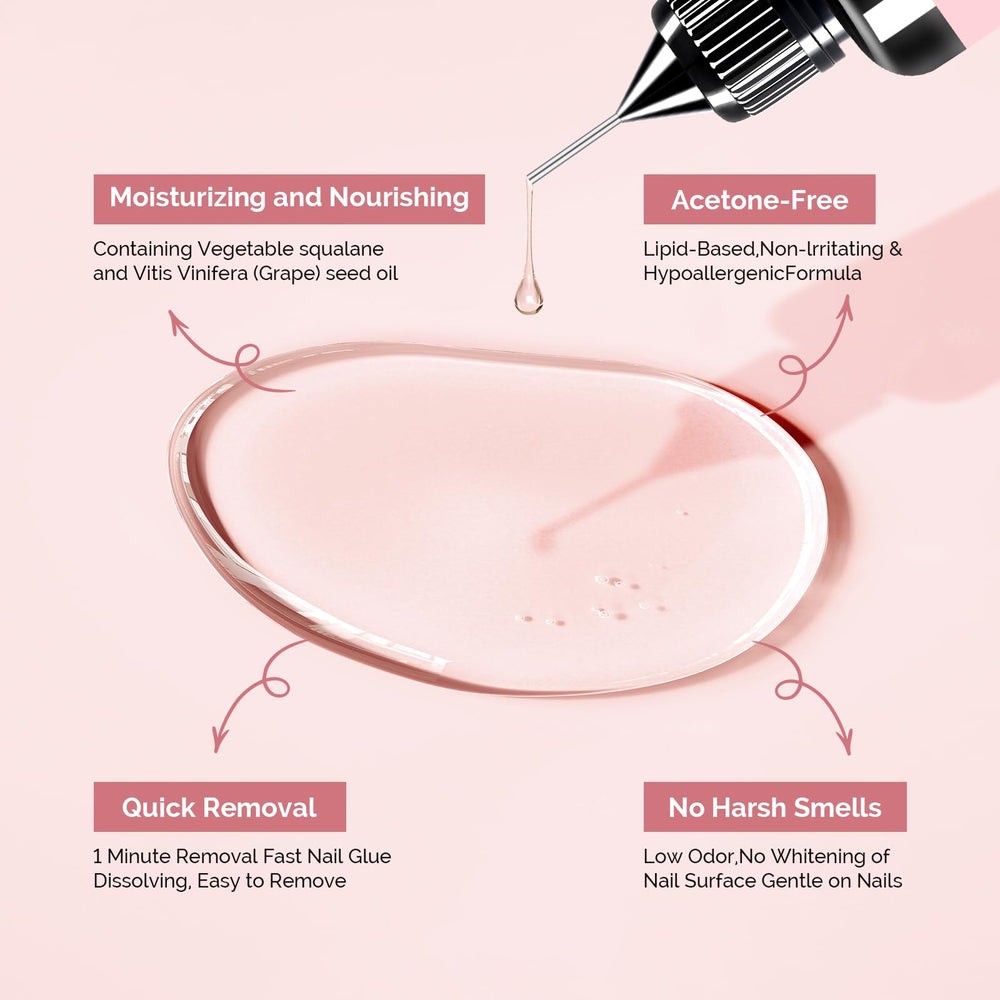 MelodySusie multi-functional remover; quickly dissolves solid nail glue and color gels