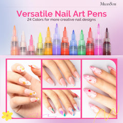 MelodySusie 0.7mm tip for precise lines in nail art designs.