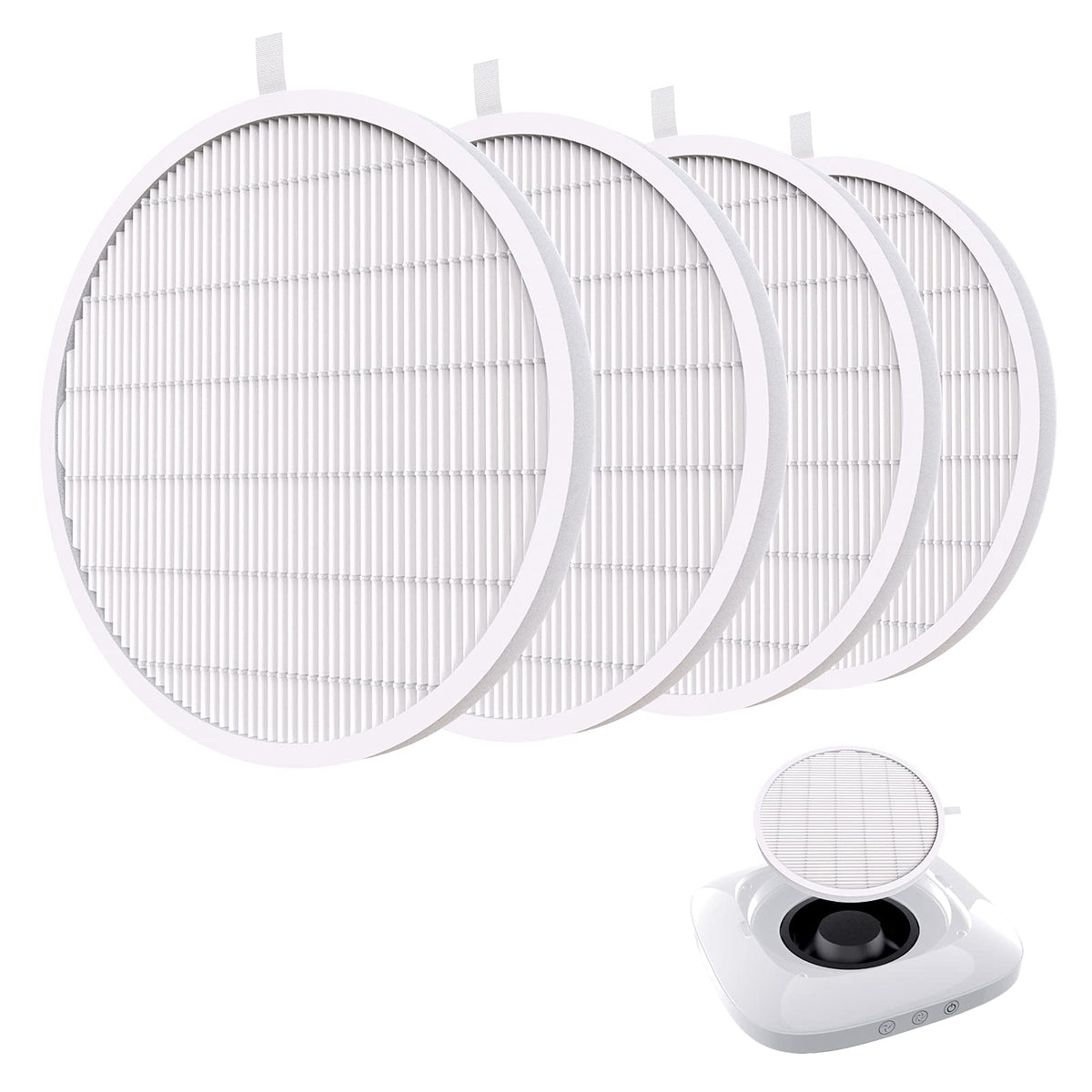 MelodySusie nail dust collector filter 4-pack for clean air during filing.
