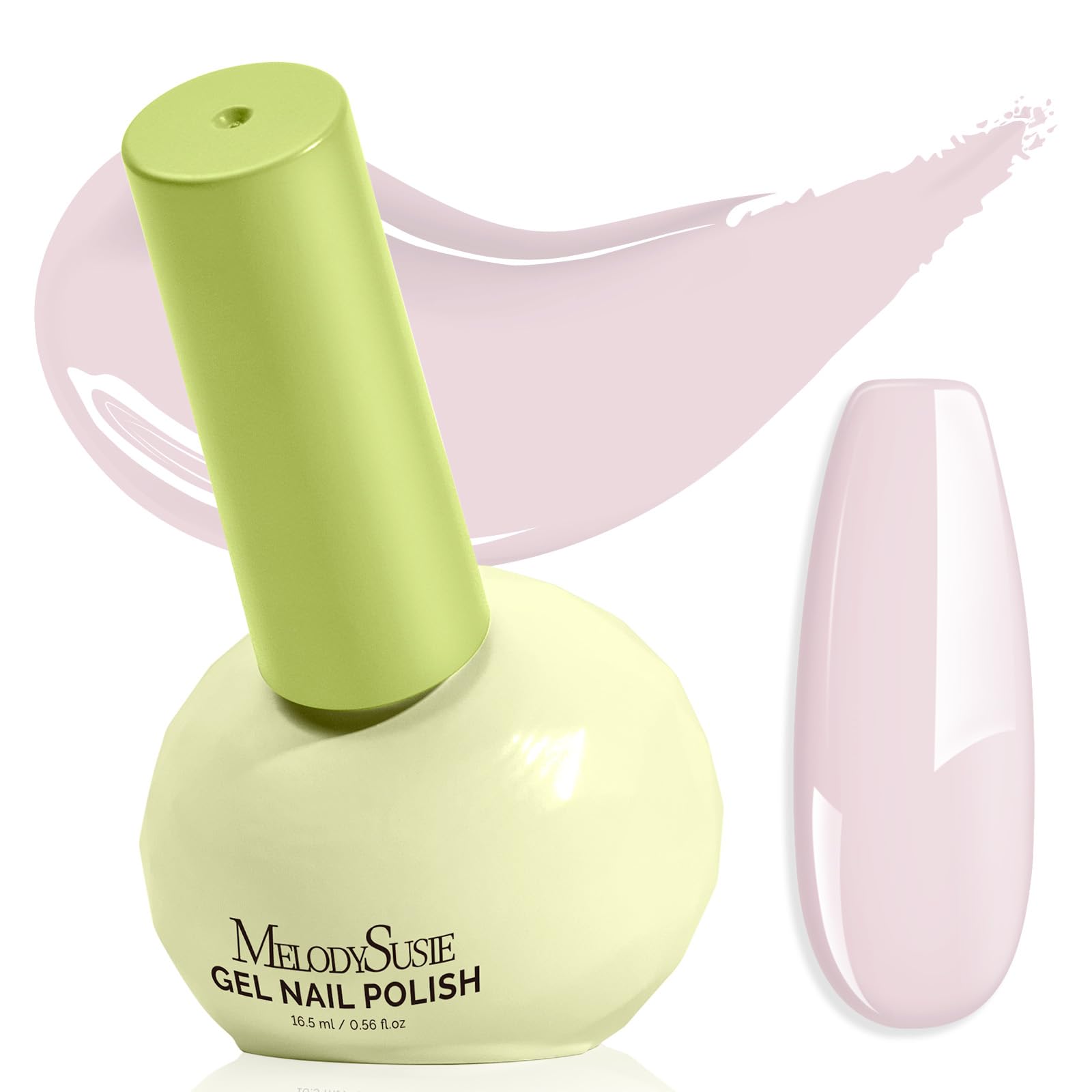 MelodySusie pink gel polish bottle for vibrant nails