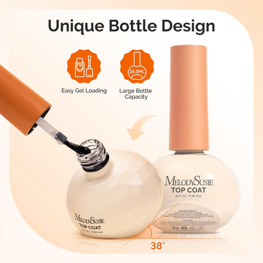 MelodySusie plant-base base bottle tilted side view showing ergonomic grip
