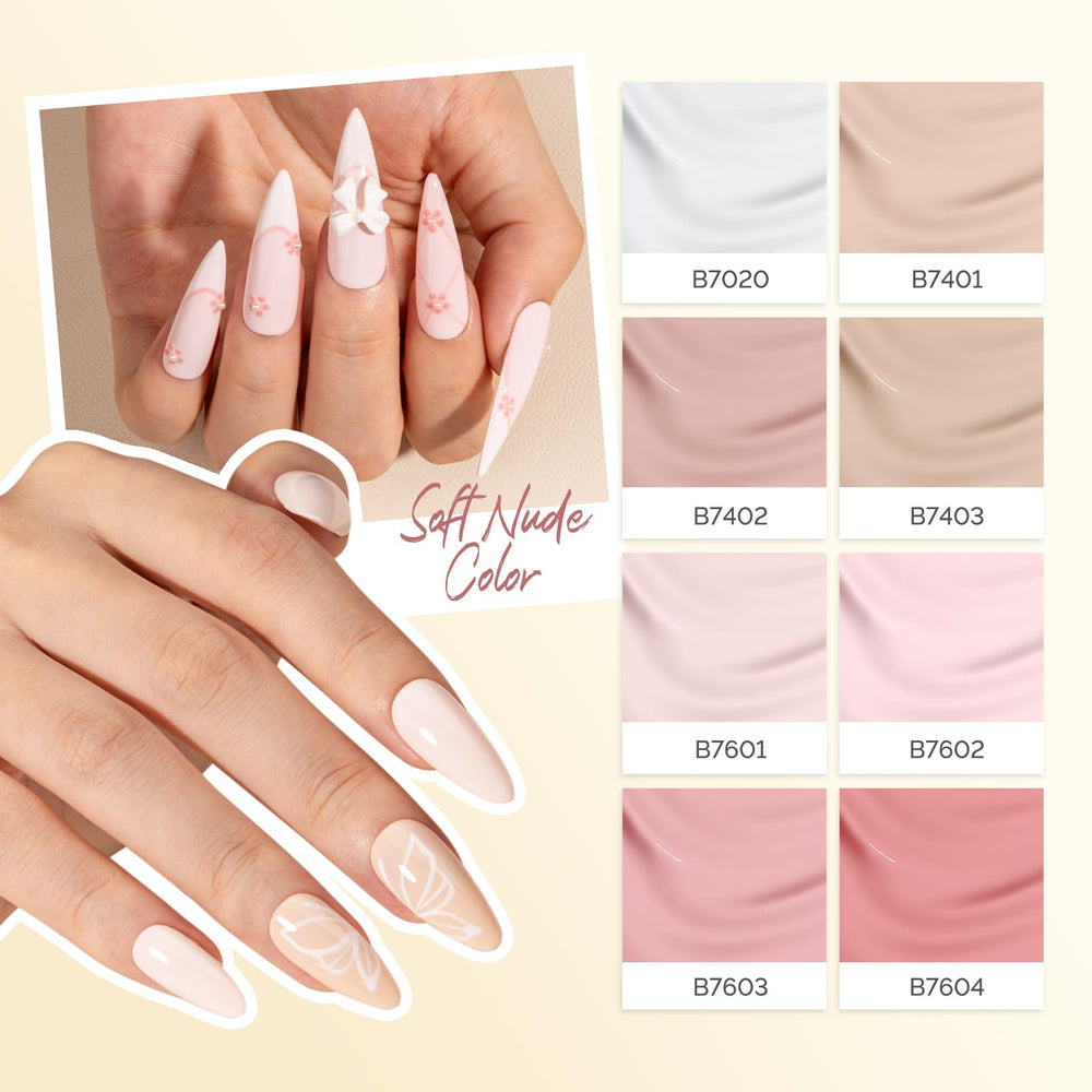 Glossy finish achieved with MelodySusie gel polish on nails