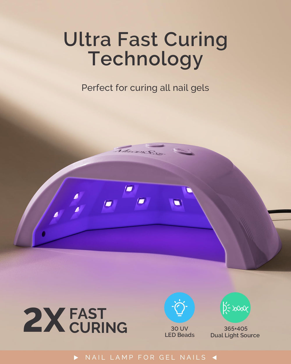 MelodySusie Plus30F auto sensor activation enabling hands-free curing