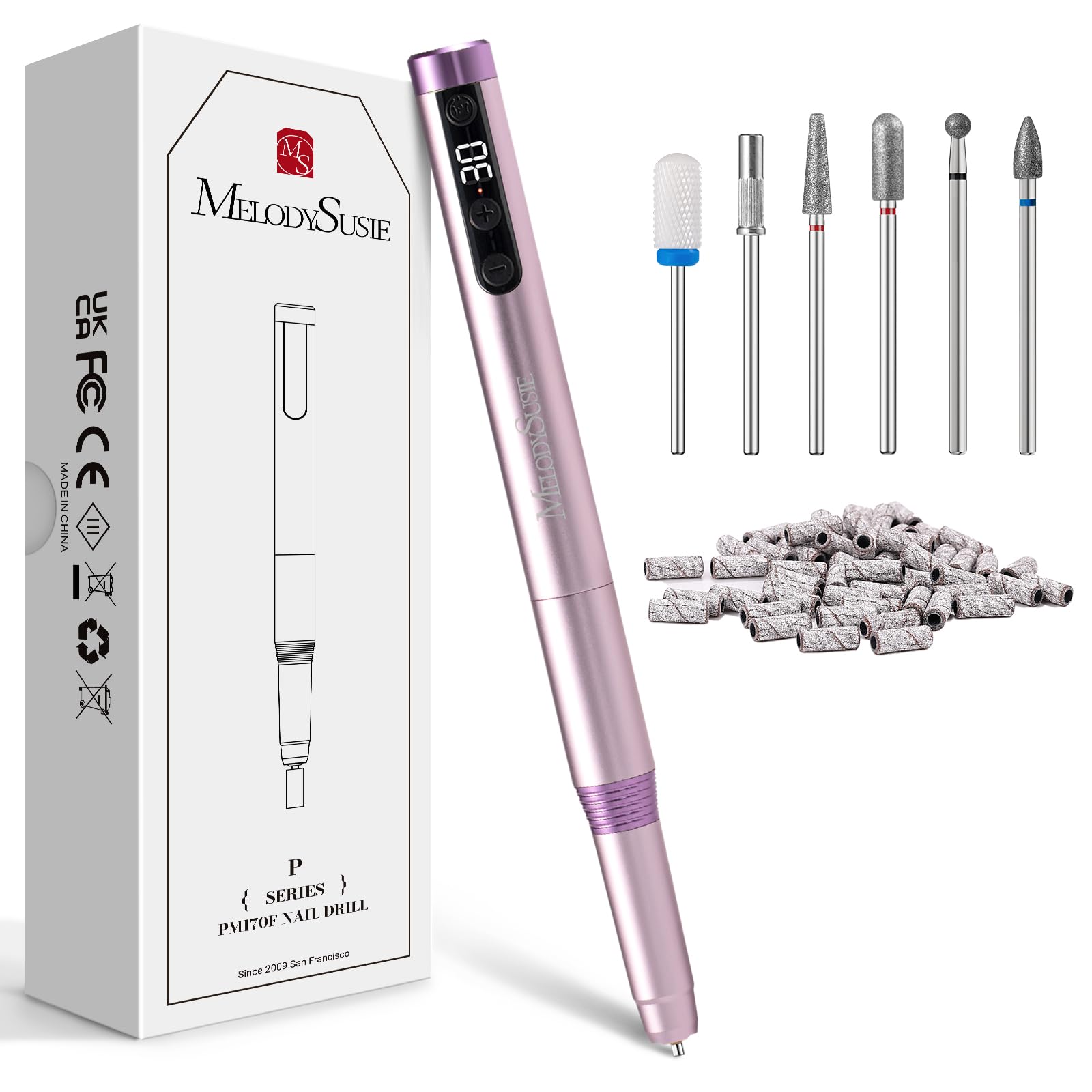 MelodySusie PM170F pen-shaped nail drill for precise at-home shaping
