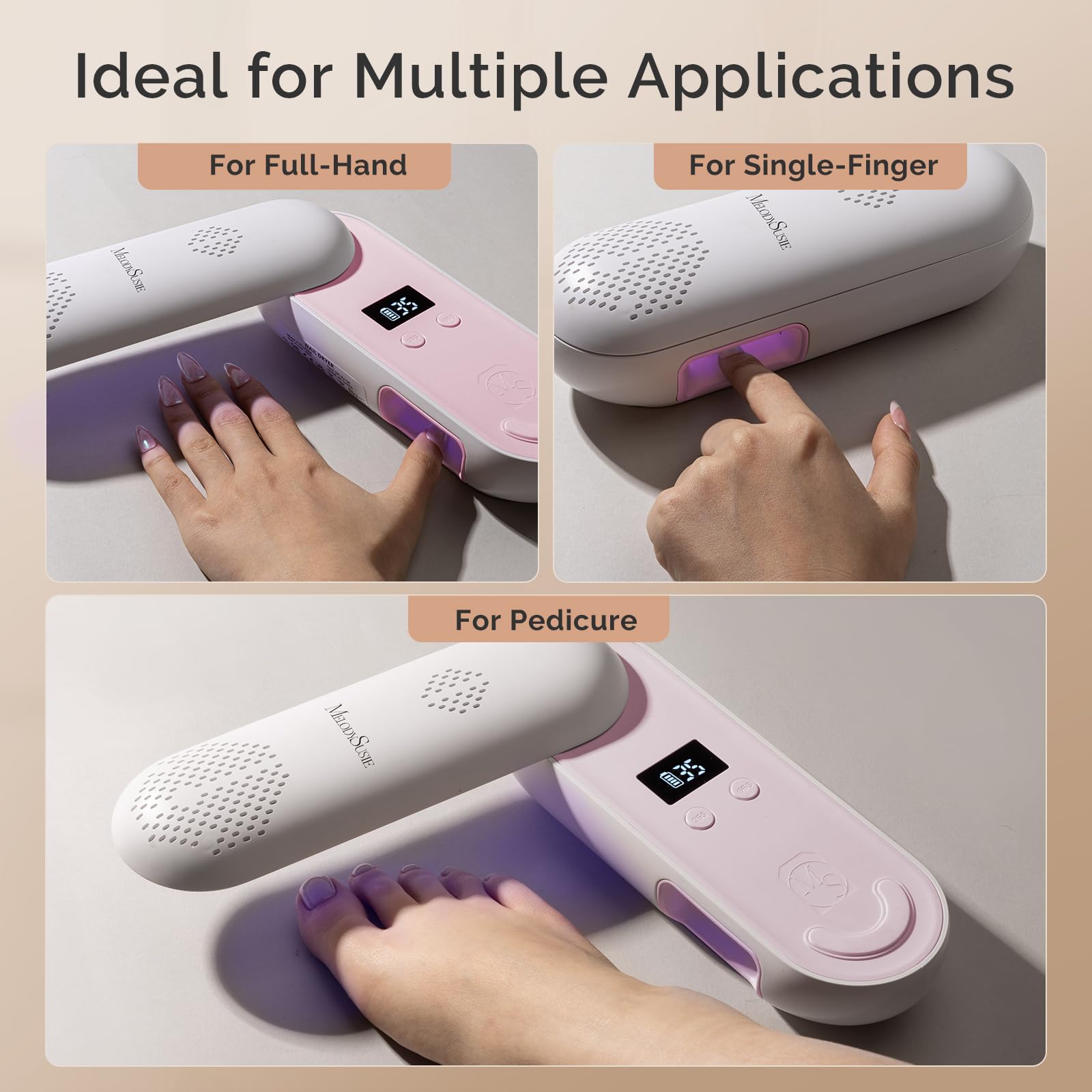 Compact MelodySusie P-PLUS20F ideal for travel and home manicures.