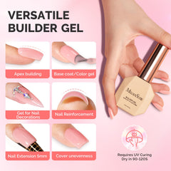 MelodySusie rhinestone nail glue bottle enables secure embellishments with precision