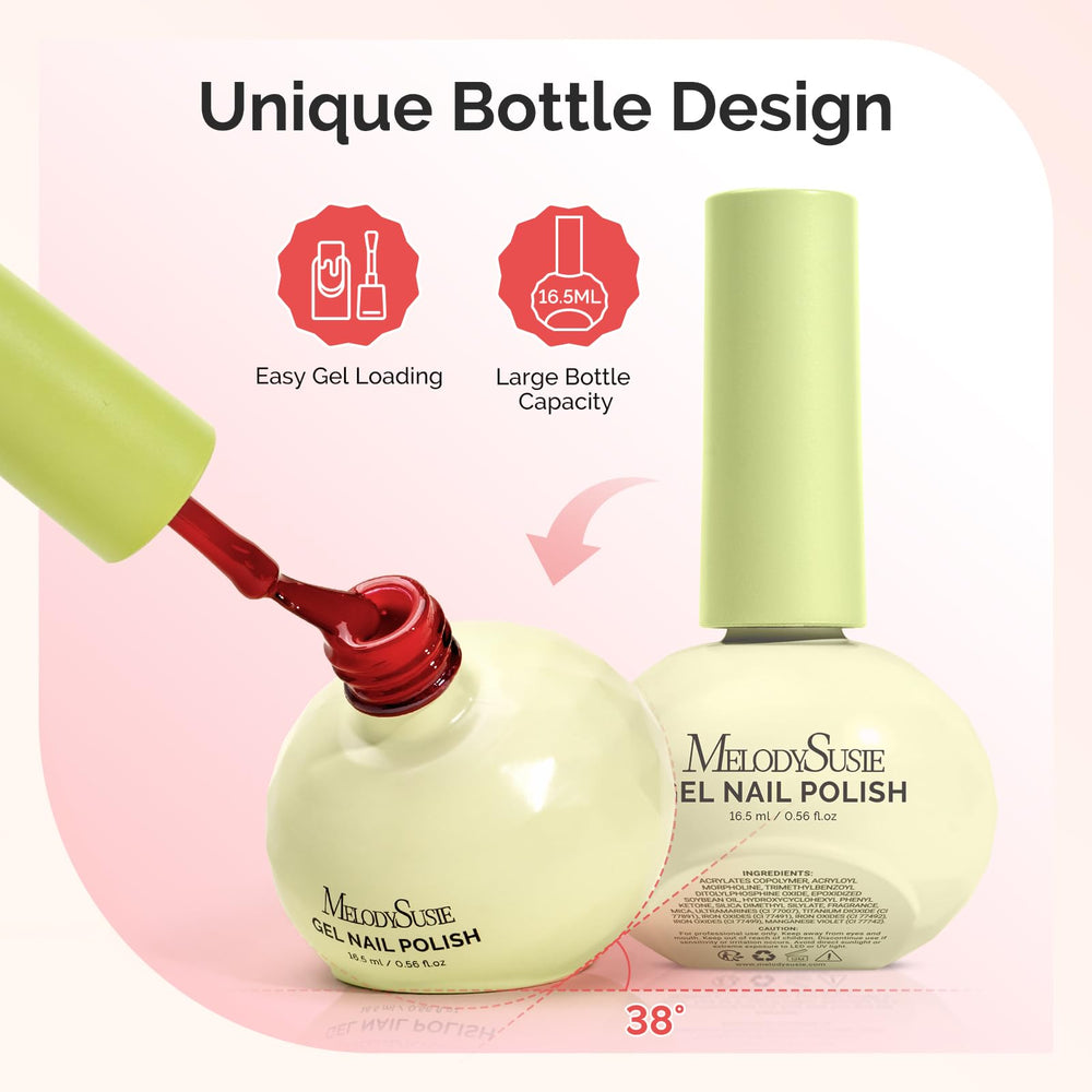 MelodySusie round brush delivers precise, streak-free application.