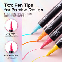 MelodySusie round 1mm nib enables smooth French tips
