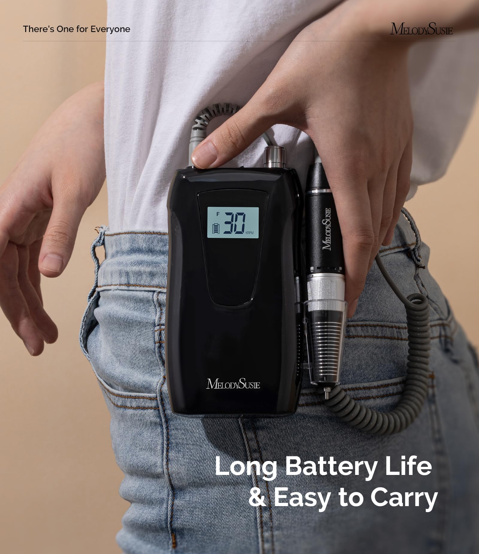 MelodySusie SC320D LCD display shows RPM direction and charge status