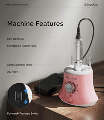 Low heat and low noise operation enhances comfort during long sessions