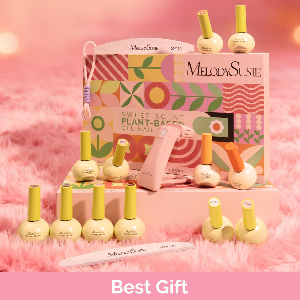 MelodySusie scented gel shades offer a pleasant, gentle manicure experience.