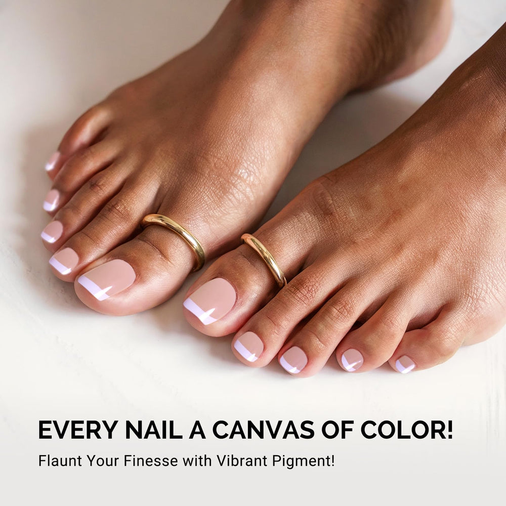 Long-lasting MelodySusie gel toe strips offer up to two weeks of shine