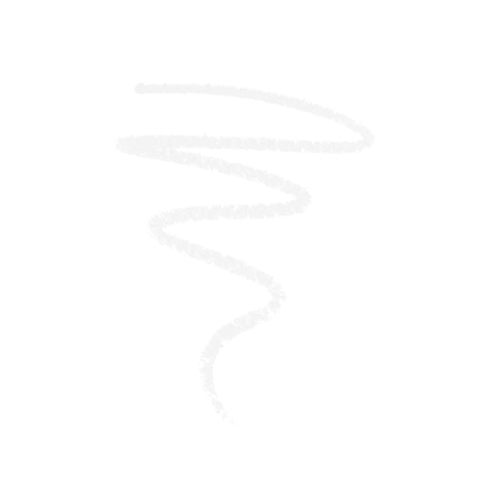 Close-up of Melt Milkweed Slick Waterline Pencil for a crisp white look that enhances eyes