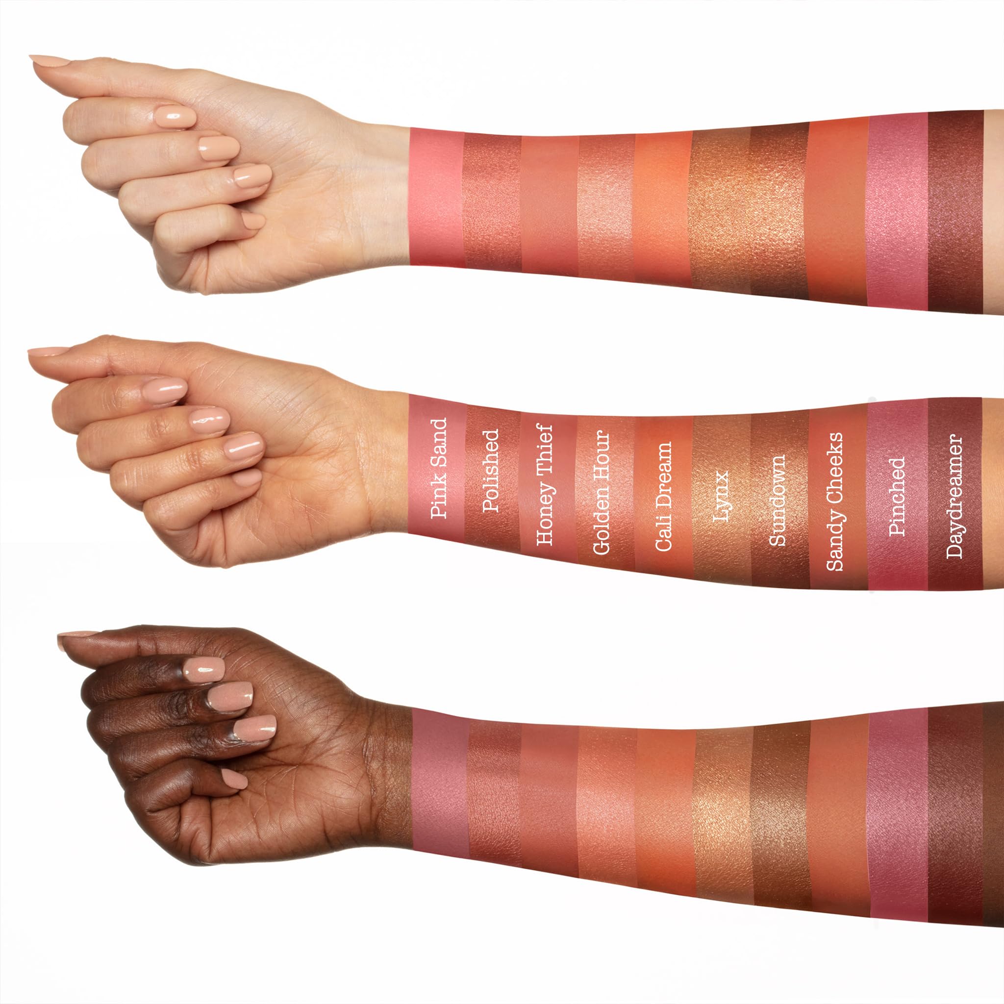 Melt Pink Sand Cream Blushlight creamy texture for seamless blend.