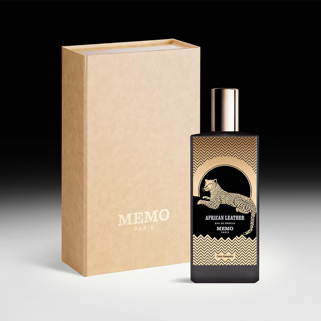 Memo Paris African Leather packaging on display suggesting premium gifting.