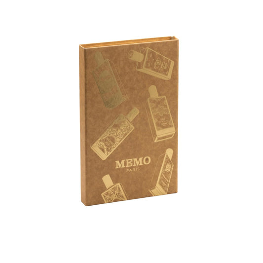 Memo Paris Discovery Set for Him — seven 1.5ml samples for travel scent exploration.