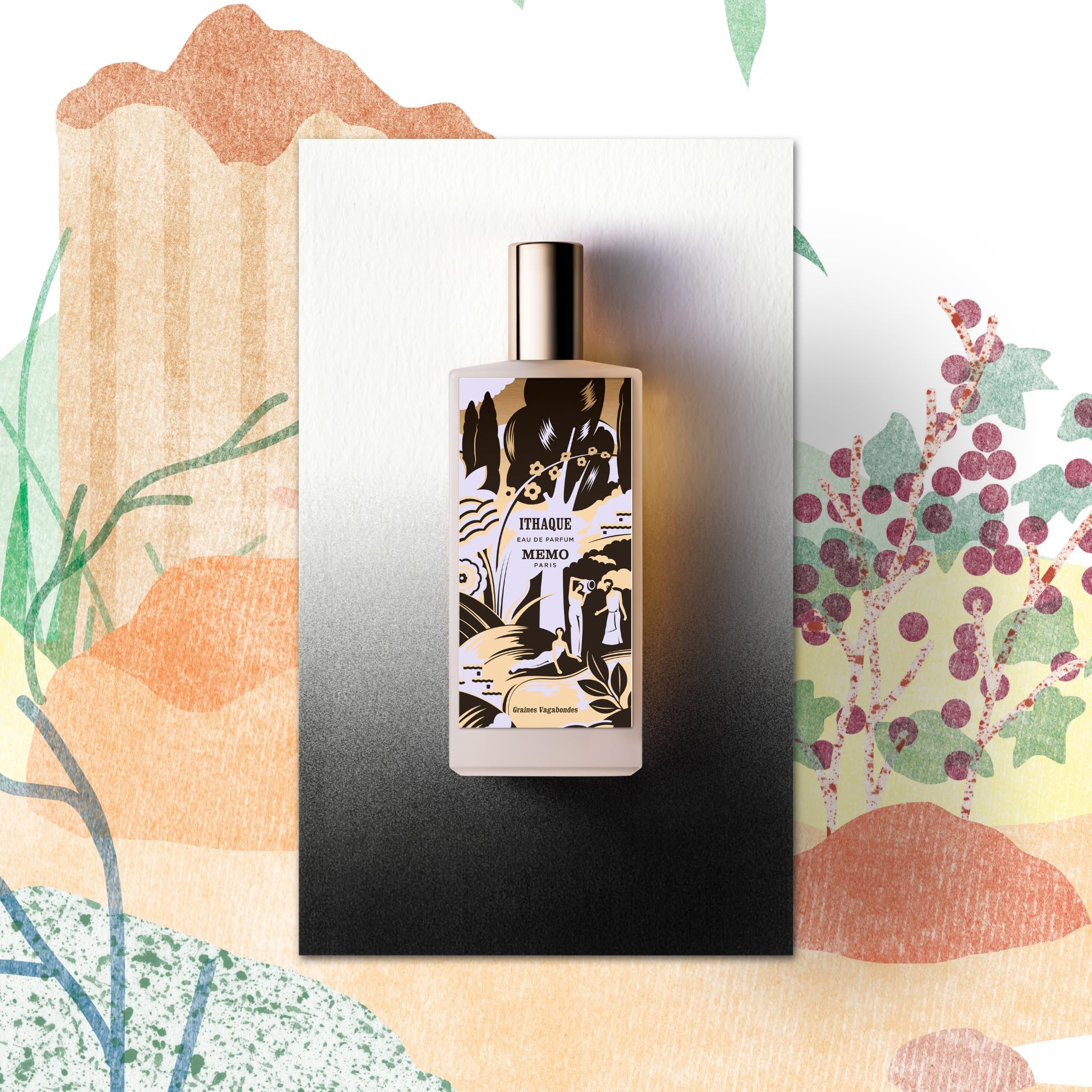 Memo Paris Ithaque with blackcurrant and aromatic accords for depth