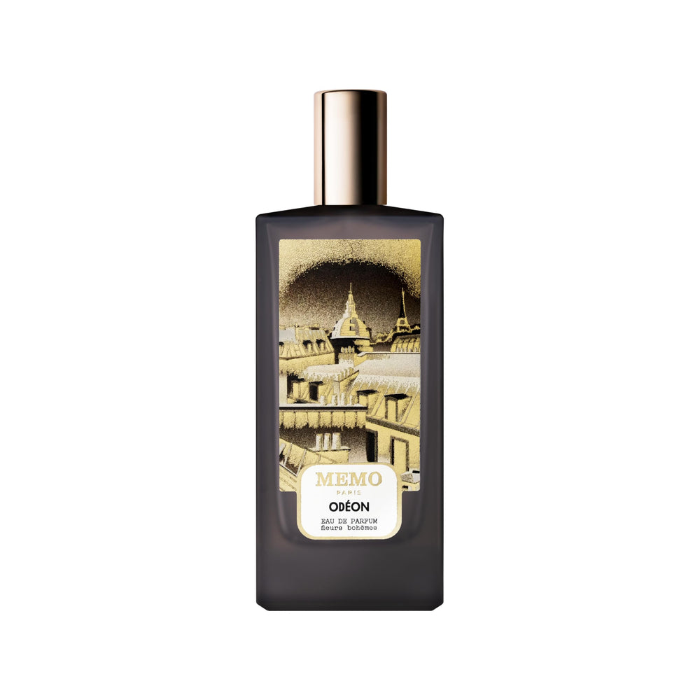 Memo Paris Odeon bottle front, refined presentation for elegant evenings.