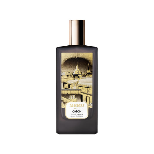 Memo Paris Odeon bottle front, refined presentation for elegant evenings.