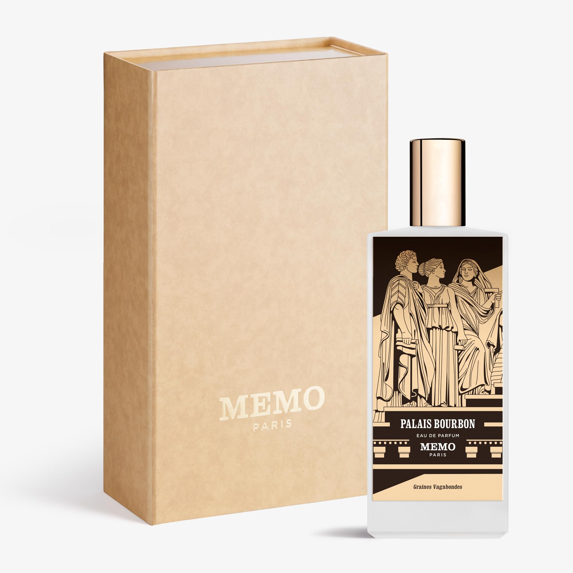 Memo Paris Palais Bourbon bottle close-up highlighting vanilla notes