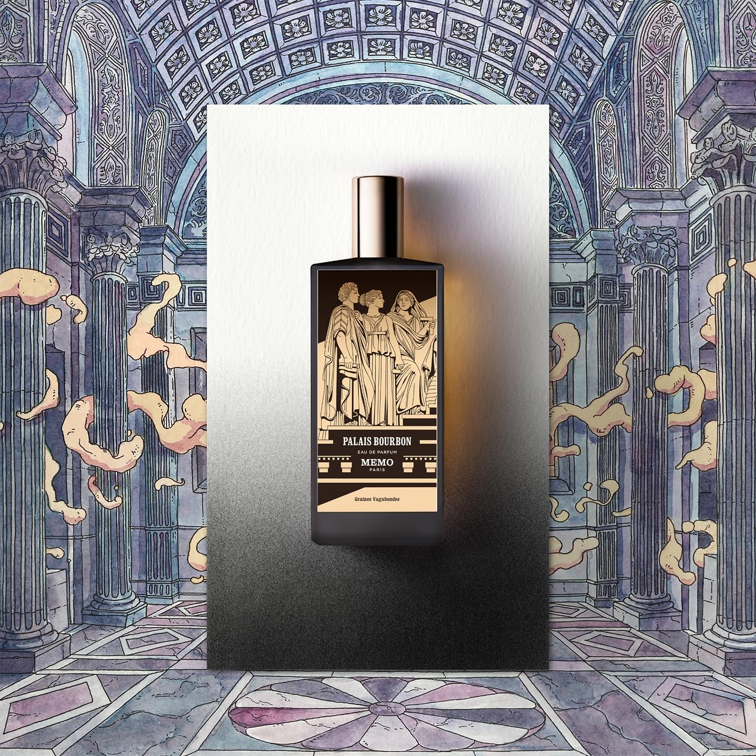Memo Paris Palais Bourbon oud and spice detail conveys depth