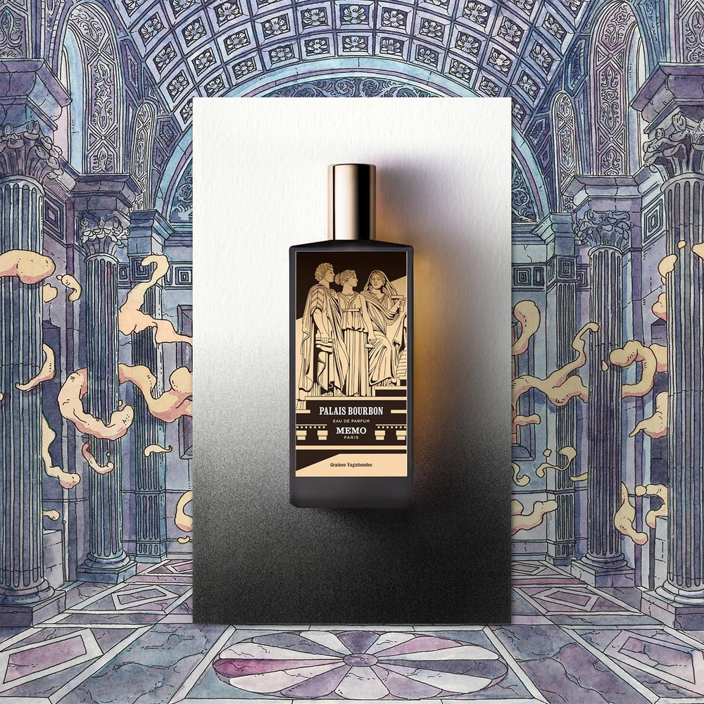 Memo Paris Palais Bourbon oud and spice detail conveys depth