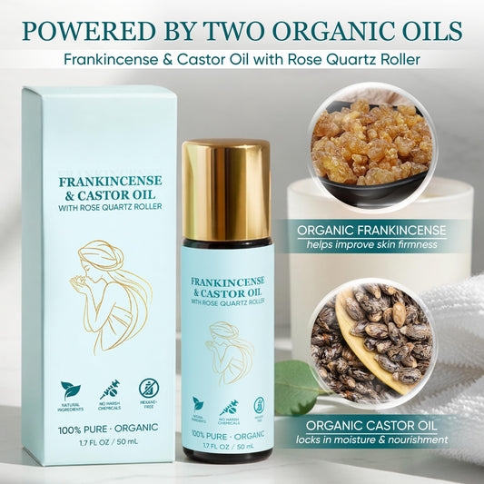 MEMOCORE Frankincense & Castor Oil bottle highlights hexane-free organic formula