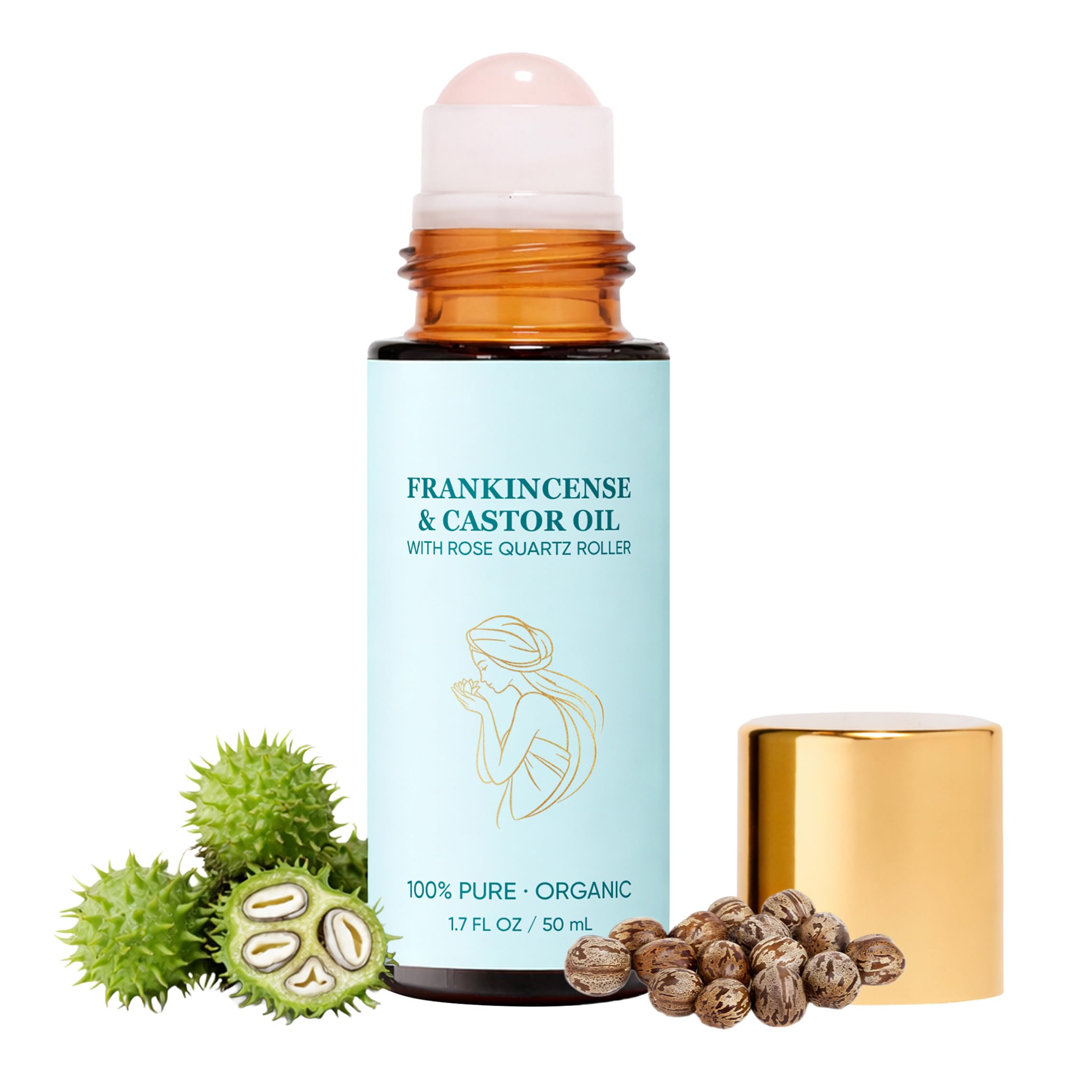 MEMOCORE Frankincense & Castor Oil roller shown for daily hydration on skin