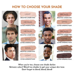 Six shade options including Deep for natural blending with skin tones.