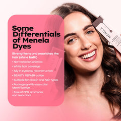 Menela Eyebrow Color Gel applying wand for precise brow definition