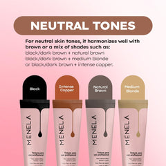 Menela Eyebrow Color Gel 20 ml bottle packaging for travel