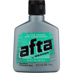Mennen Afta after shave conditioner being dispensed for easy, mess-free application