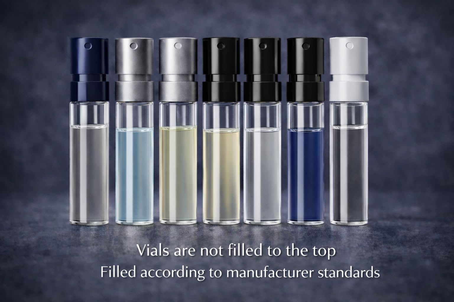Men's Designer Fragrance Sampler airlines approved vials for easy packing.