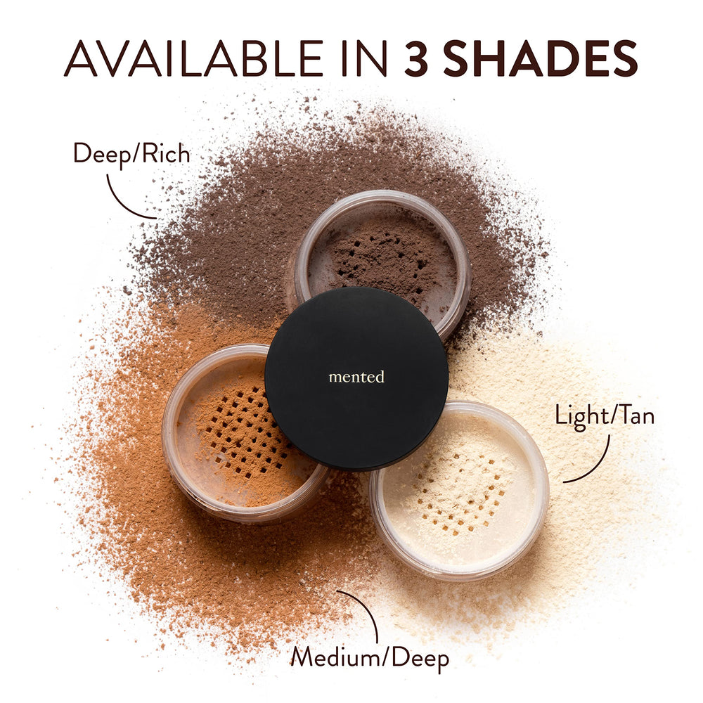 Mented compact on-the-go enables quick touch-ups anywhere.
