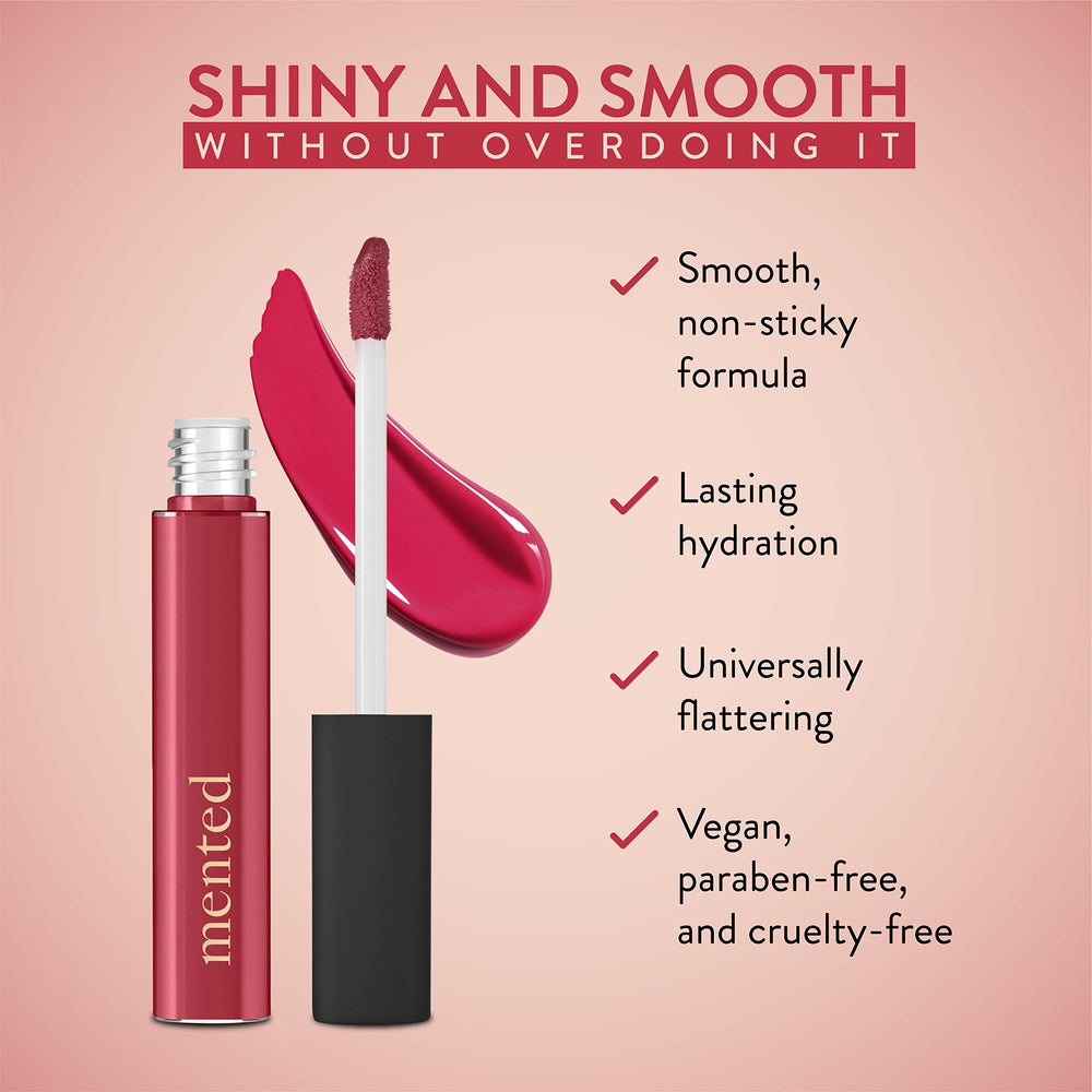 Mented Cruelty-free lipgloss bottle supports ethical beauty choices