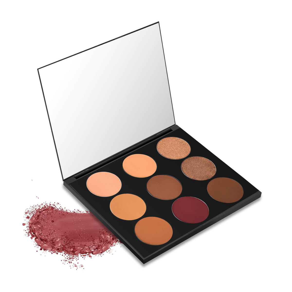 Mented Cosmetics Eyeshadow Palette with 9 shades for versatile everyday looks