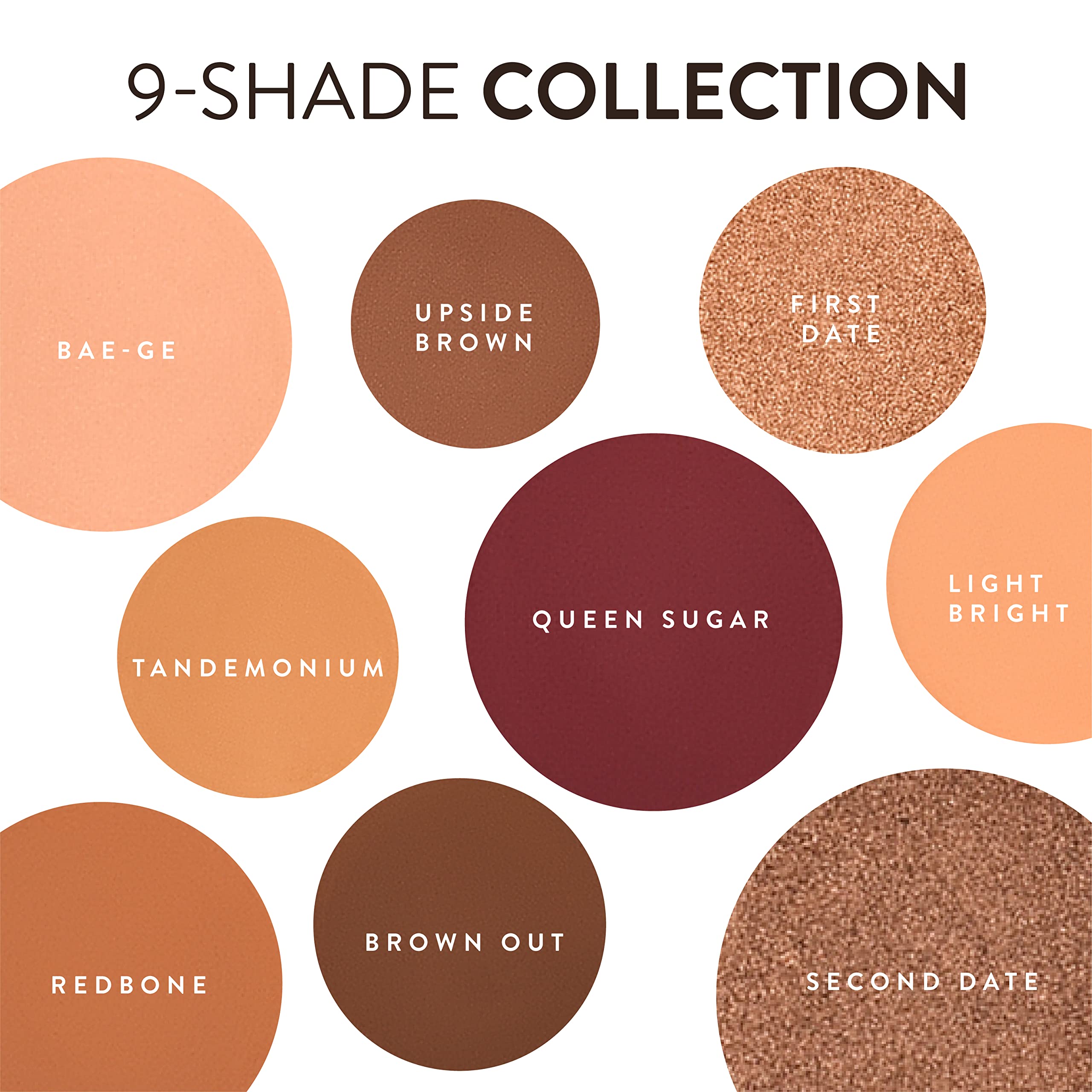 Mented seven matte shades blendable neutrals for crease definition