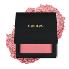 Mented Pinky Promise blush palette with gold shimmer for a radiant glow