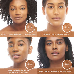 Mented stick foundation buildable-coverage adapts from light to fuller, suitable for varied lighting.