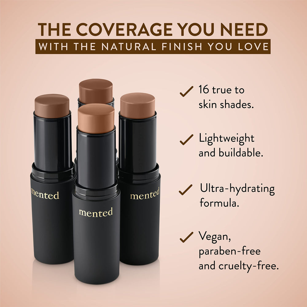 Mented stick foundation concealer-contour on-the-go blends seamlessly for quick sculpted looks.