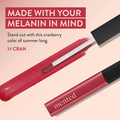 Mented vegan and paraben-free ingredients promote gentle lip care