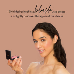 Mented Vitamin E infusion supports smooth, long-lasting color on the face