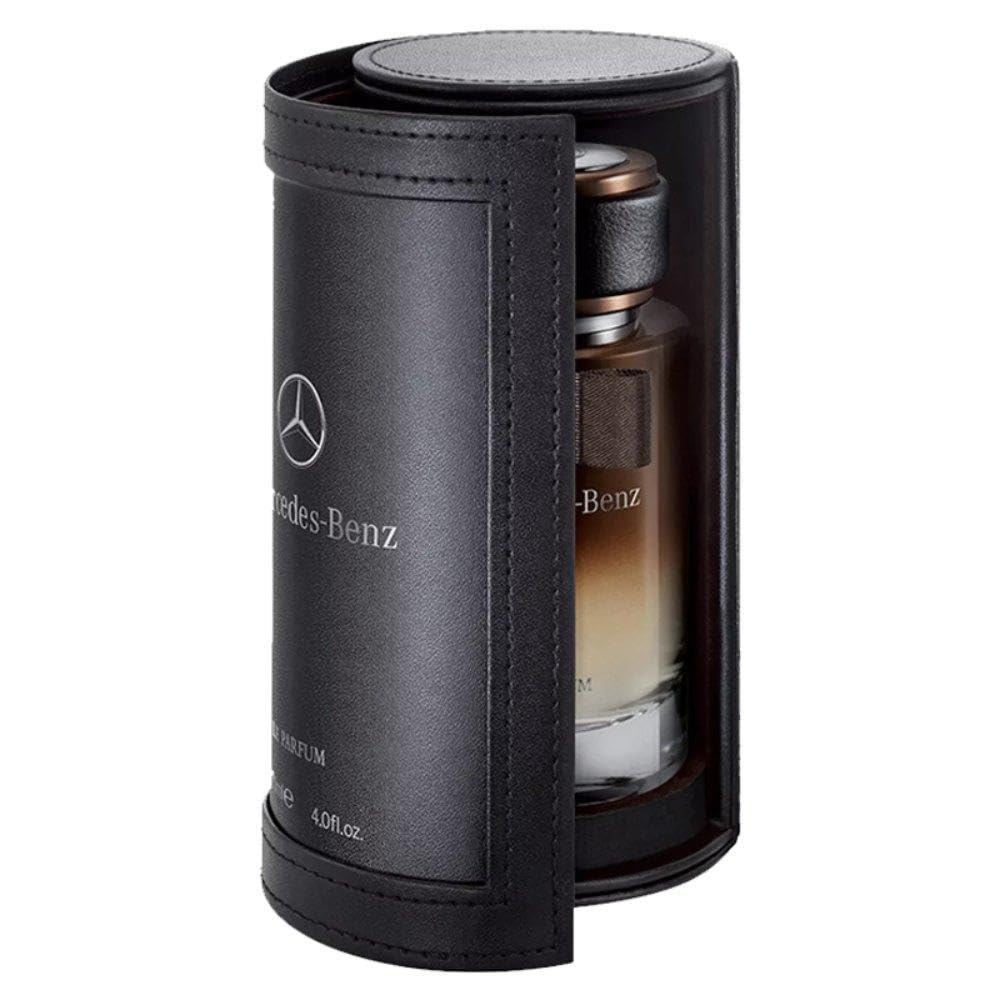 Mercedes-Benz Le Parfum leather case adds premium dresser appeal.