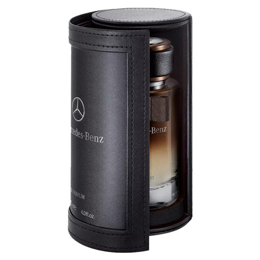 Mercedes-Benz Le Parfum leather case adds premium dresser appeal.