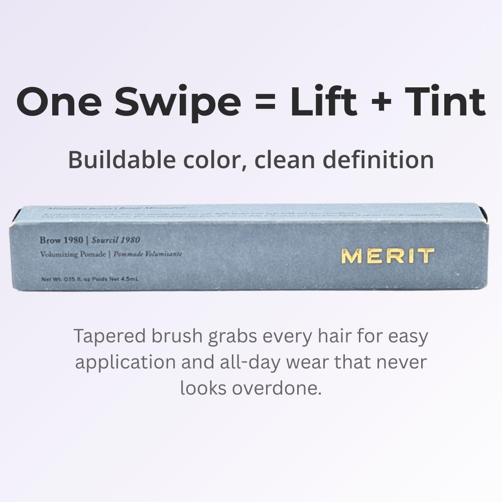 Merit Brow 1980 arch definition shown on brow for depth