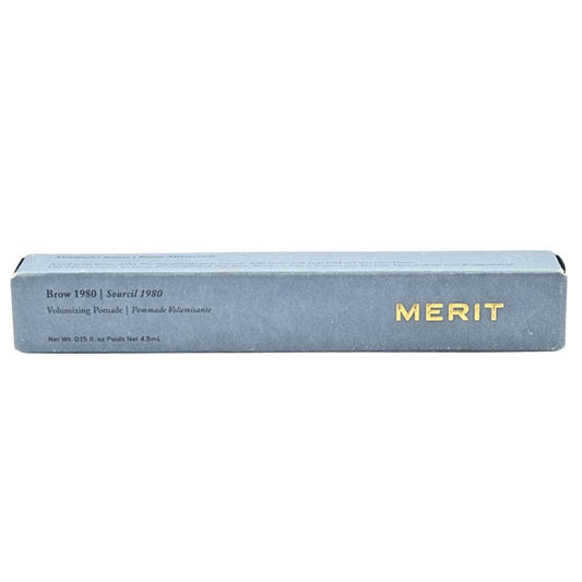 Merit Brow 1980 taupe application on brows for natural, buildable tint