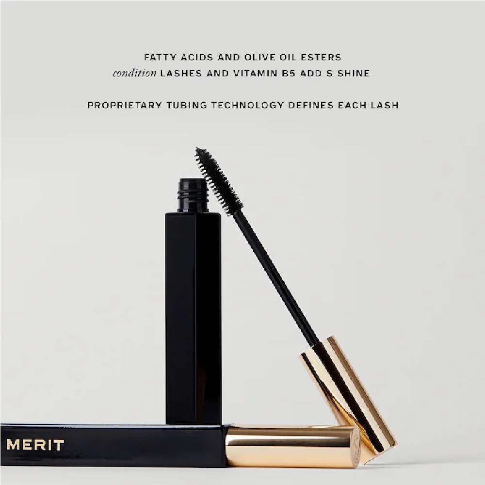 Daily routine shot of effortless, natural-length lashes with M.E.R.I.T.