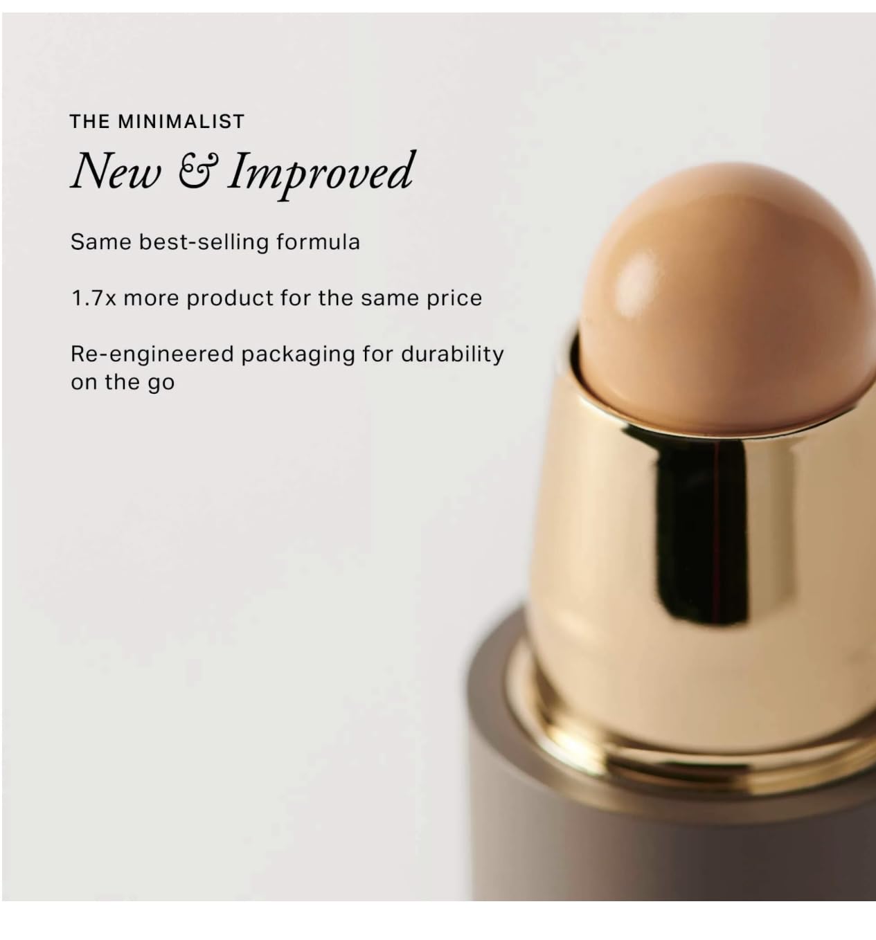 MERIT Camel shade note: conditioning formula with fatty acids and sea daffodil.