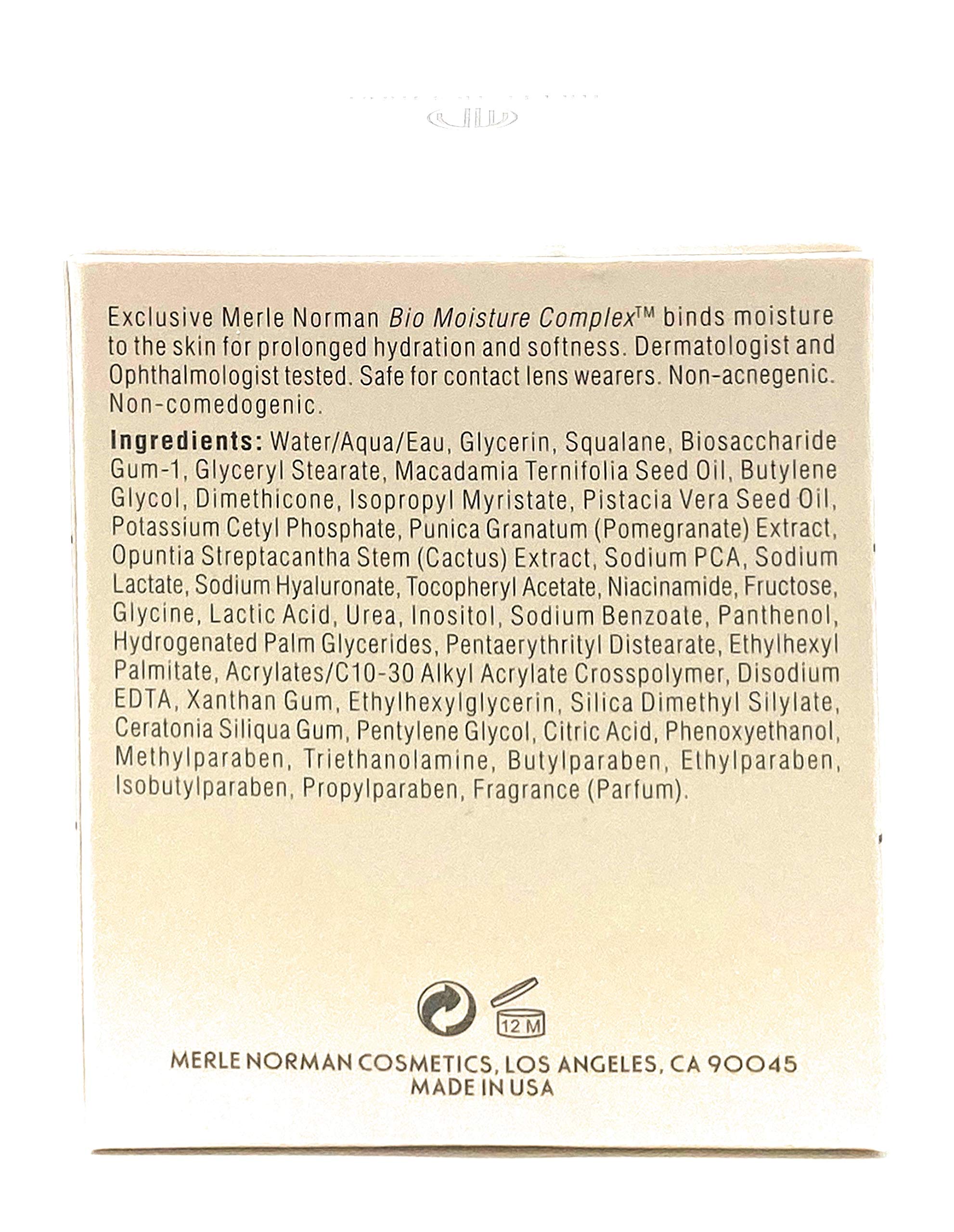 Merle Norman Daily Moisture Cream texture demonstrates smooth finish and comfort on skin
