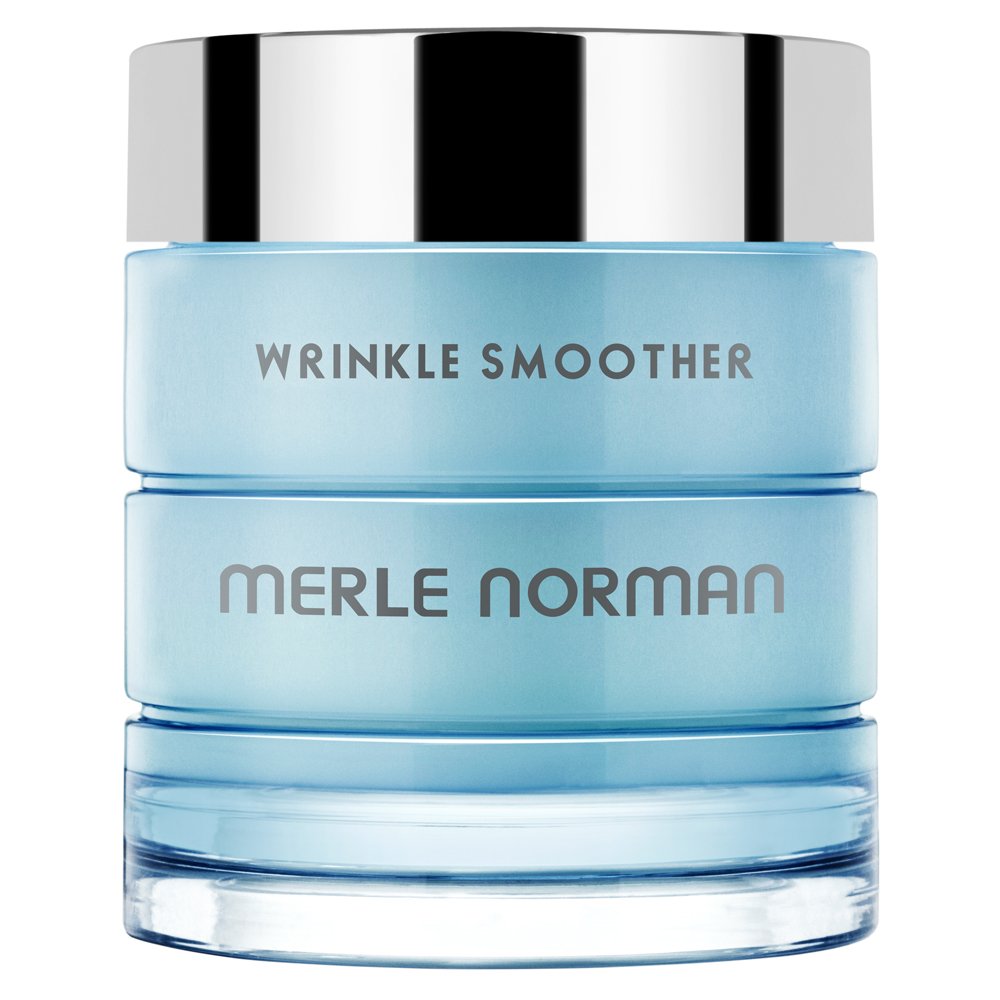 Merle Norman Wrinkle Smoother bottle pour for easy application and smoother skin